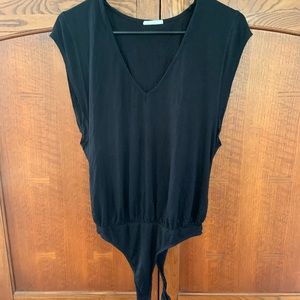 Free People V neck bodysuit